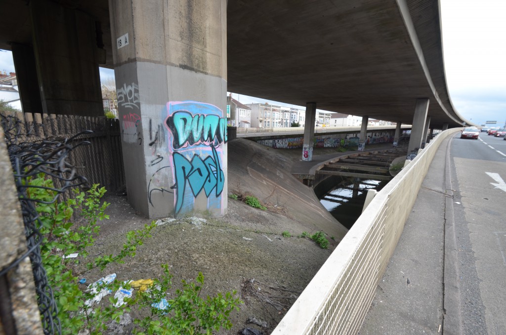 M£2 Underpass. Eastville. Bristol. BS5.  England. 